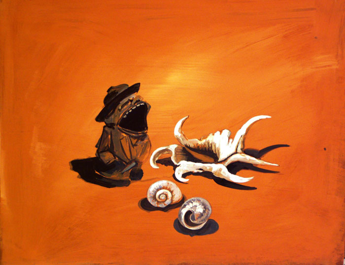 Conchiglie - Acrilico 50x40 (2004)