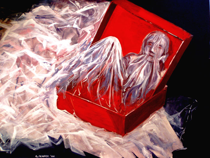 Dono di Natale - Acrilico 100x70 (2003)