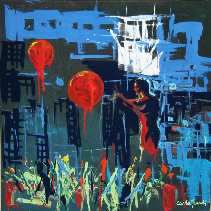 Gioco urbano - Acrilico 60x60 (2009)