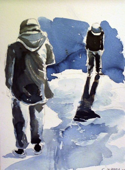 Riflessioni - Acquerello 56x37 (2004)