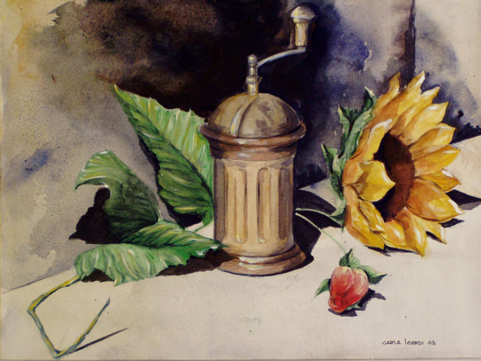 Vecchio macinino - Acrilico 50x40 (2003)