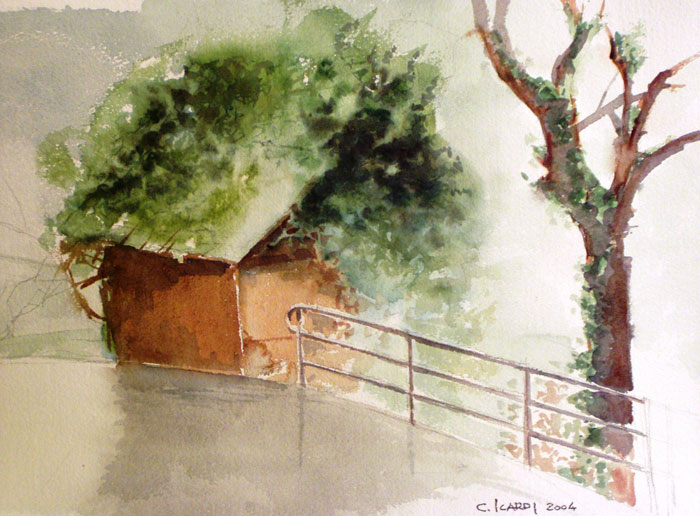 Pioggia - Acquerello 