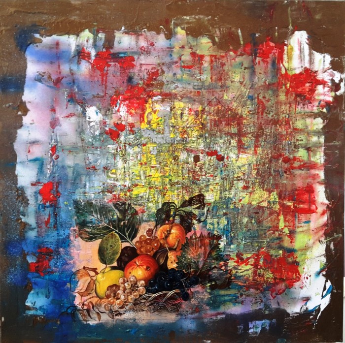 Nutrire il pianeta con l'arte - Olio 60x60 (2015)