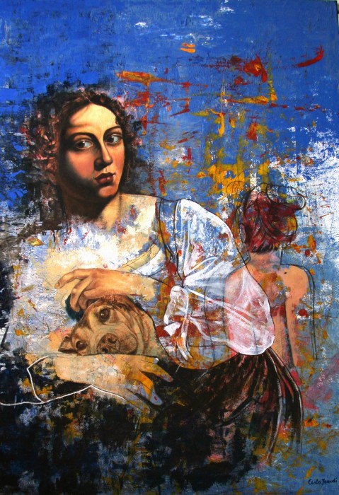 L'occhio di Caravaggio - olio 100x70 (2016)