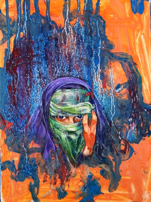 Donna velata - olio su tela 60x40 (2017)