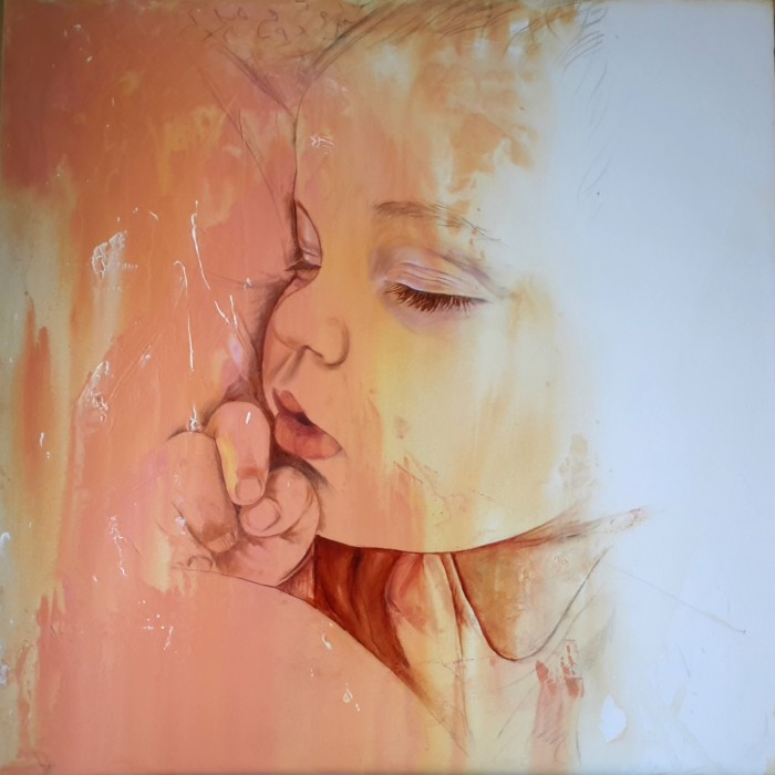 Ritratto 4 - olio su tela 50x50 (2017)